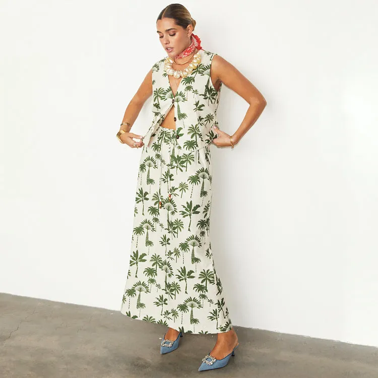 Green Palm Amy Skirt