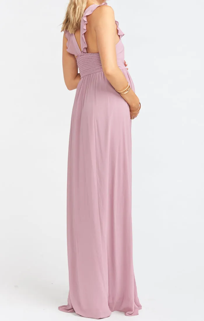 June Maxi Dress ~ Antique Rose Chiffon