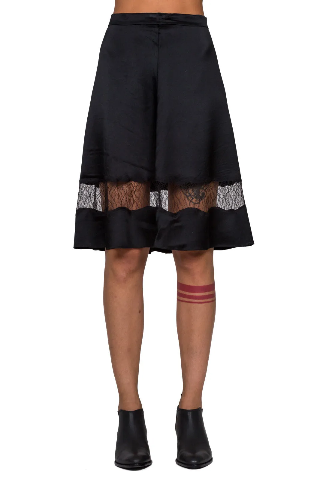 Lace Panel Skirt