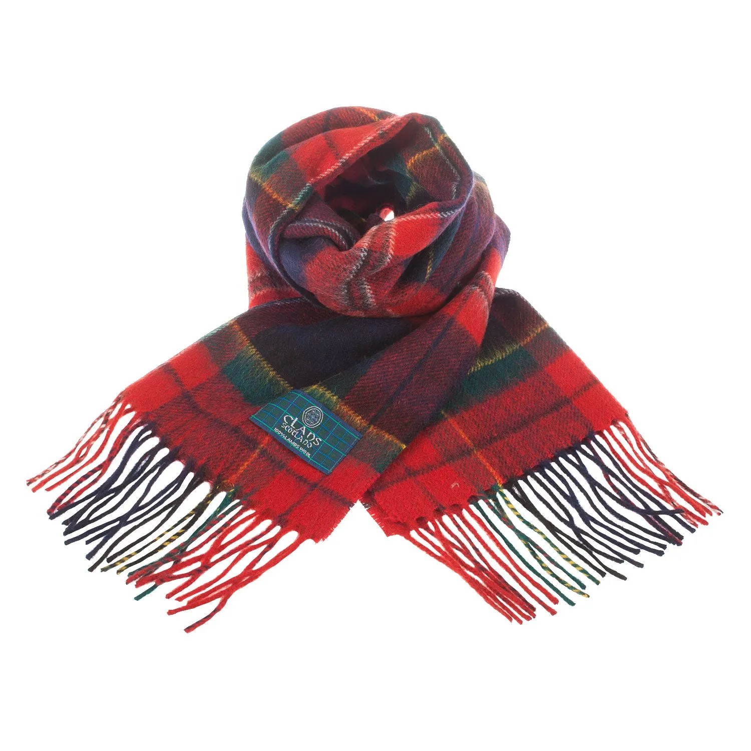 Lambswool Scottish Tartan Clan Scarf  Macpherson Clan