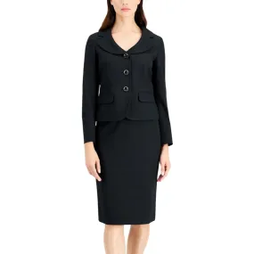 LE SUIT - Three-Button Skirt Suit