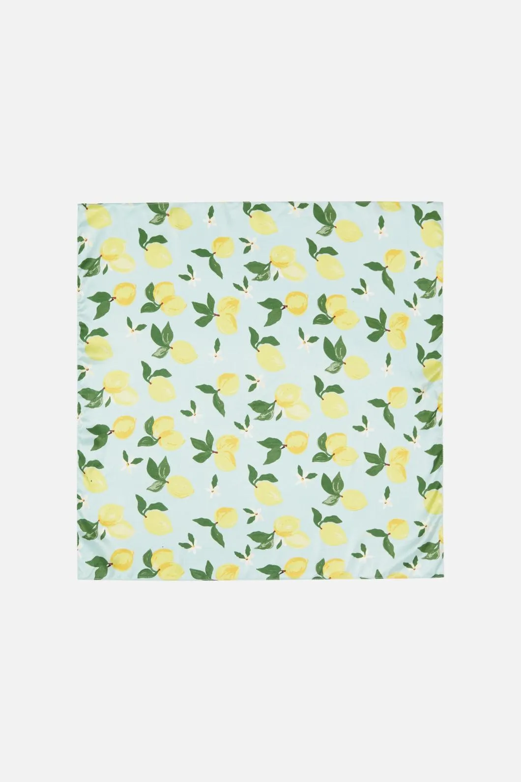 Lemons Satin Scarf