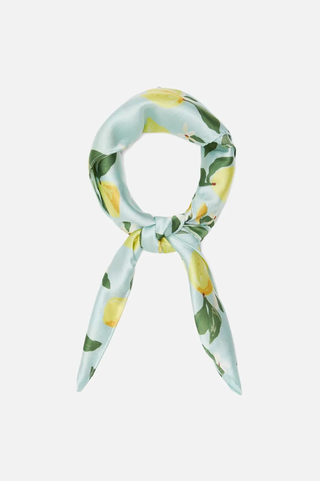 Lemons Satin Scarf