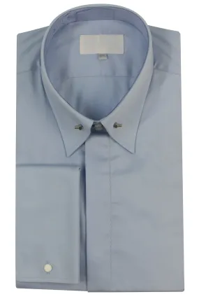 Light Blue Point Pin Collar Shirt