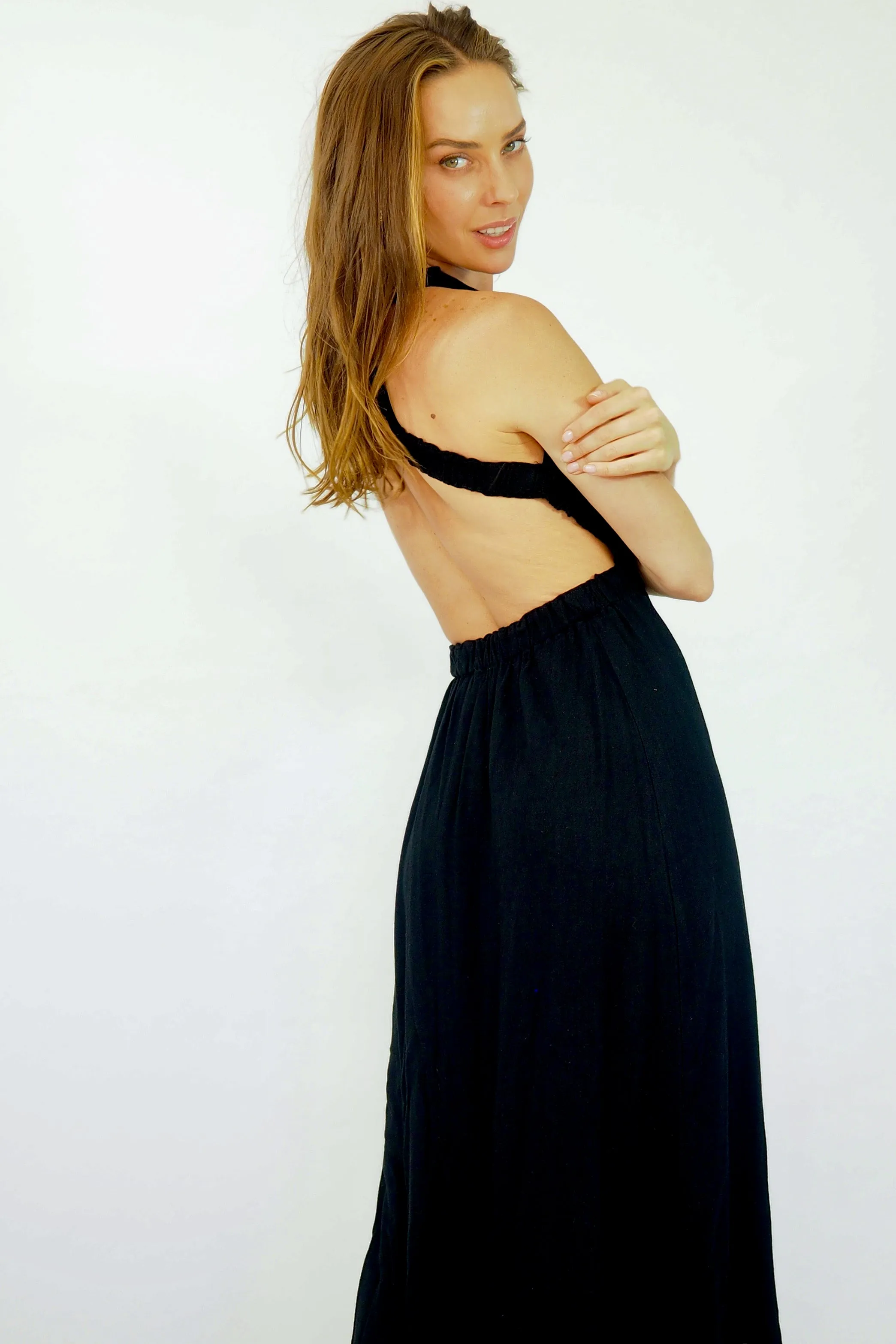 Lili Maxi Backless - Black