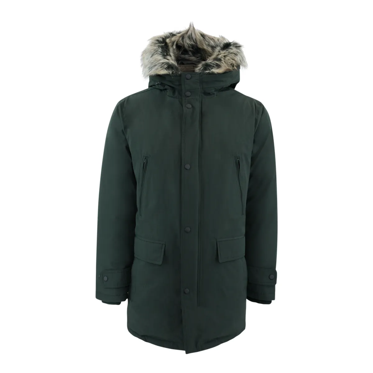 London Fog Men's 3-in-1 Snorkel Parka Olive L