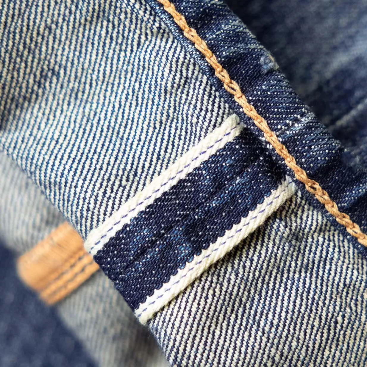 LOOSE WASHED SELVEDGE JEANS JOB