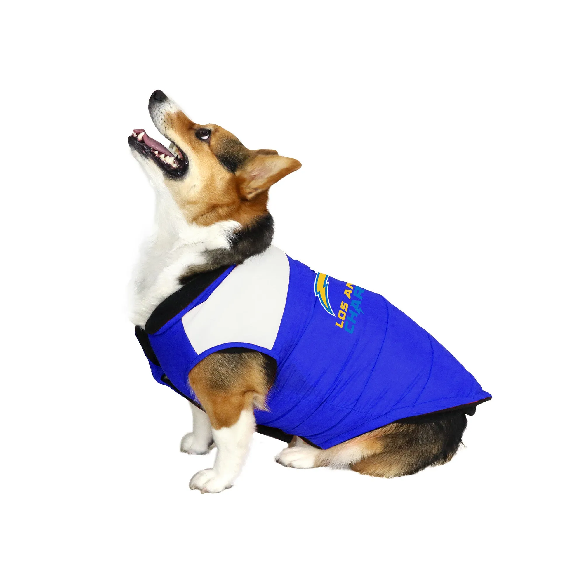 Los Angeles Chargers Pet Parka Puff Vest