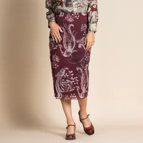 lyrebird tapestry skirt