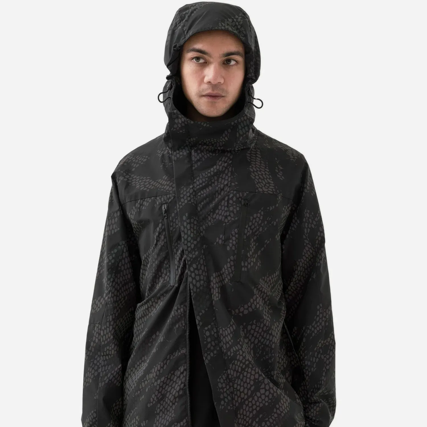 Maharishi Reflective Camo Asym Parka Subdued Night