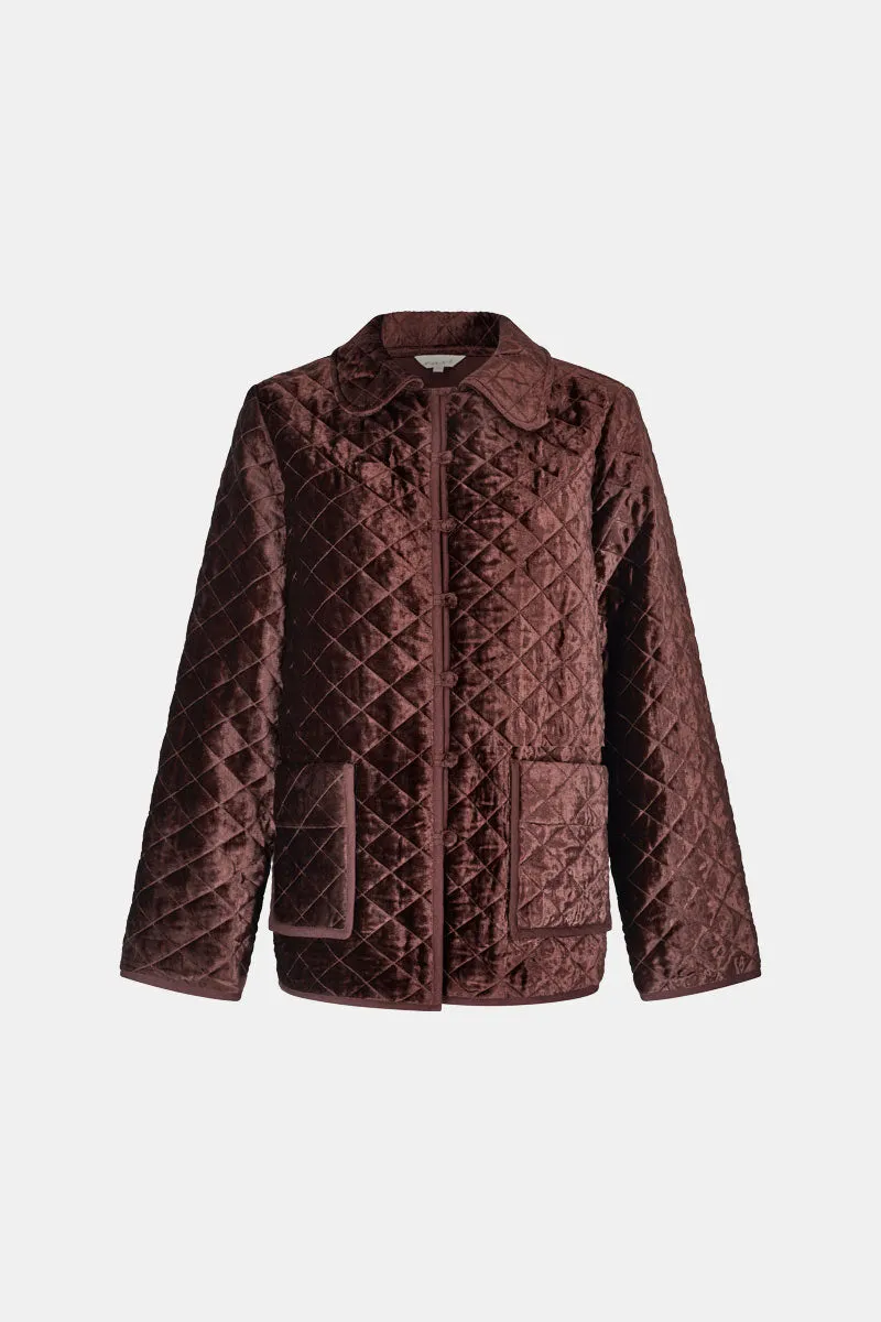 Maria Velvet Quilted Jacket