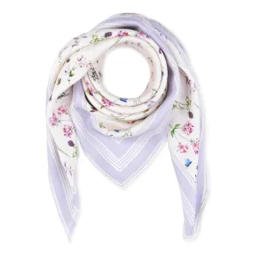 Meadow Print Small Silk Scarf