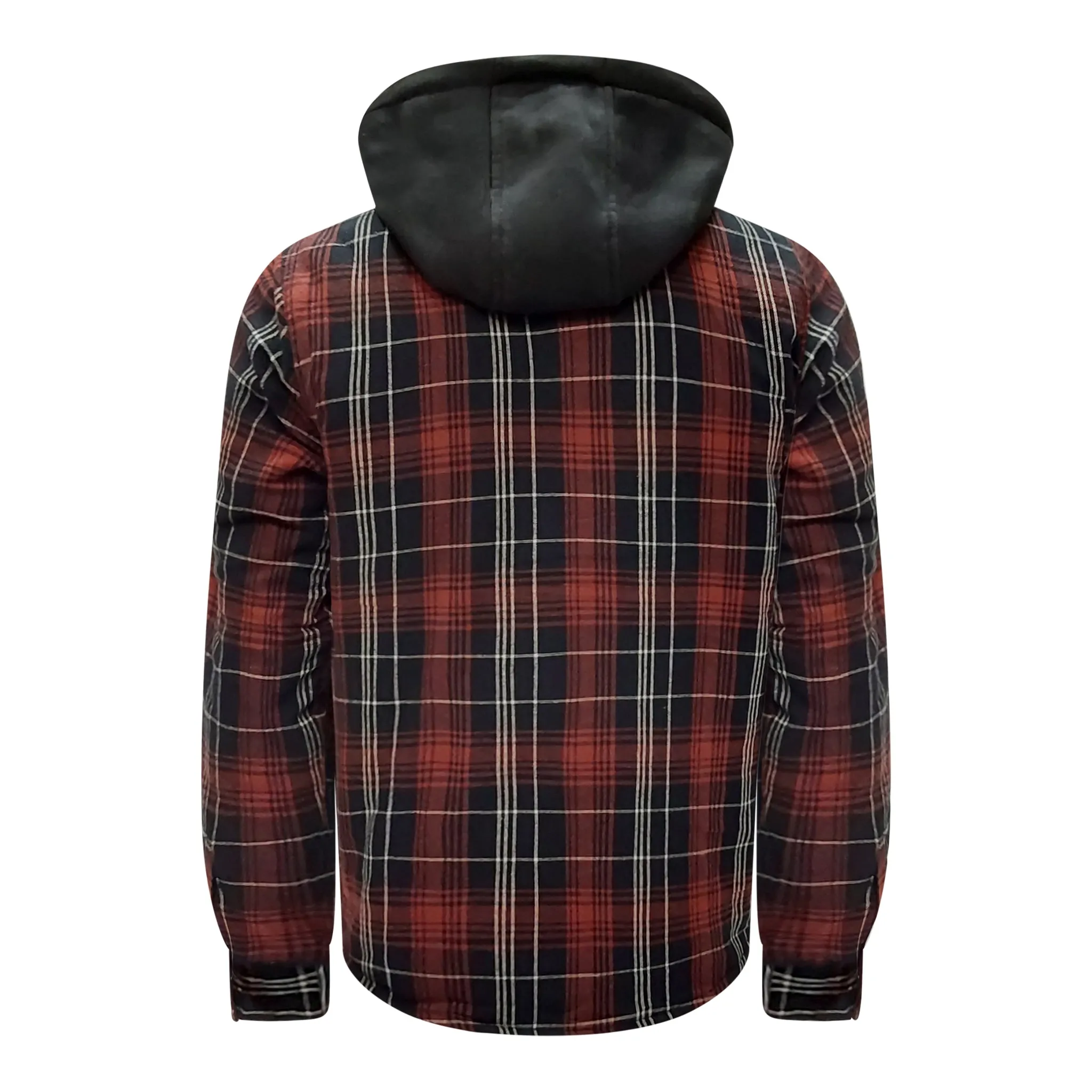 Men’s Quilted Flannel Jacket with Hood