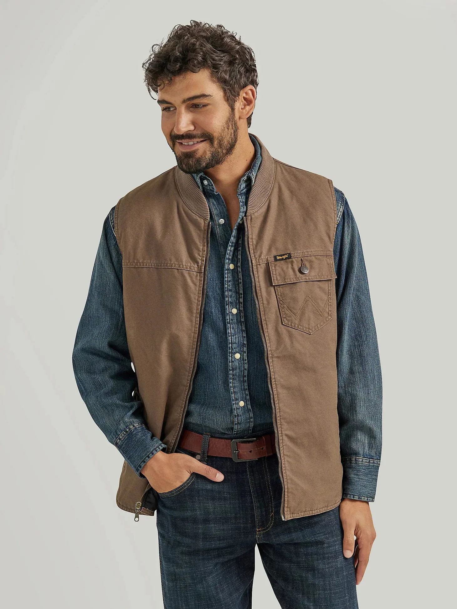 Men's Wrangler Quilted Lined Vest