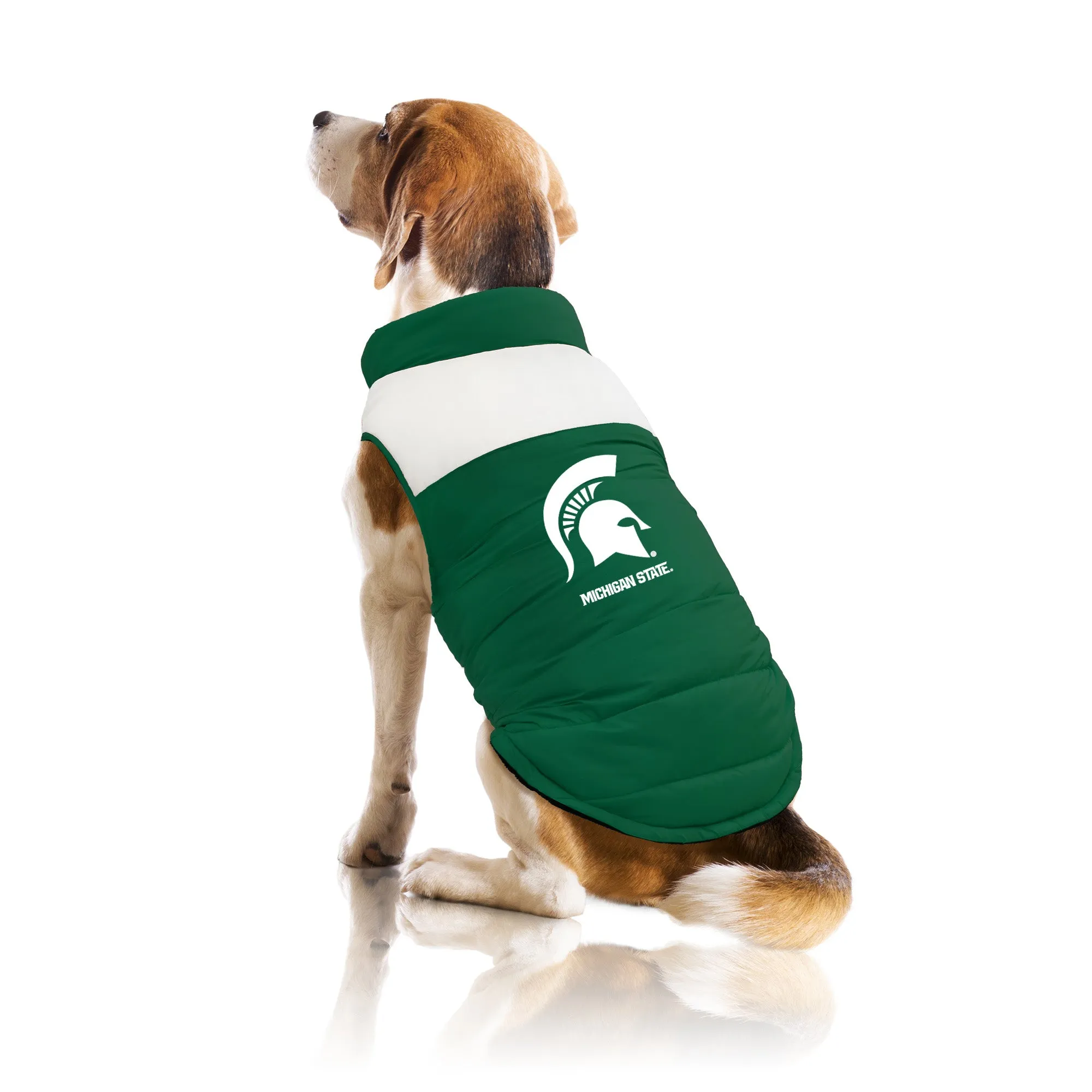 Michigan State University Pet Parka Puff Vest