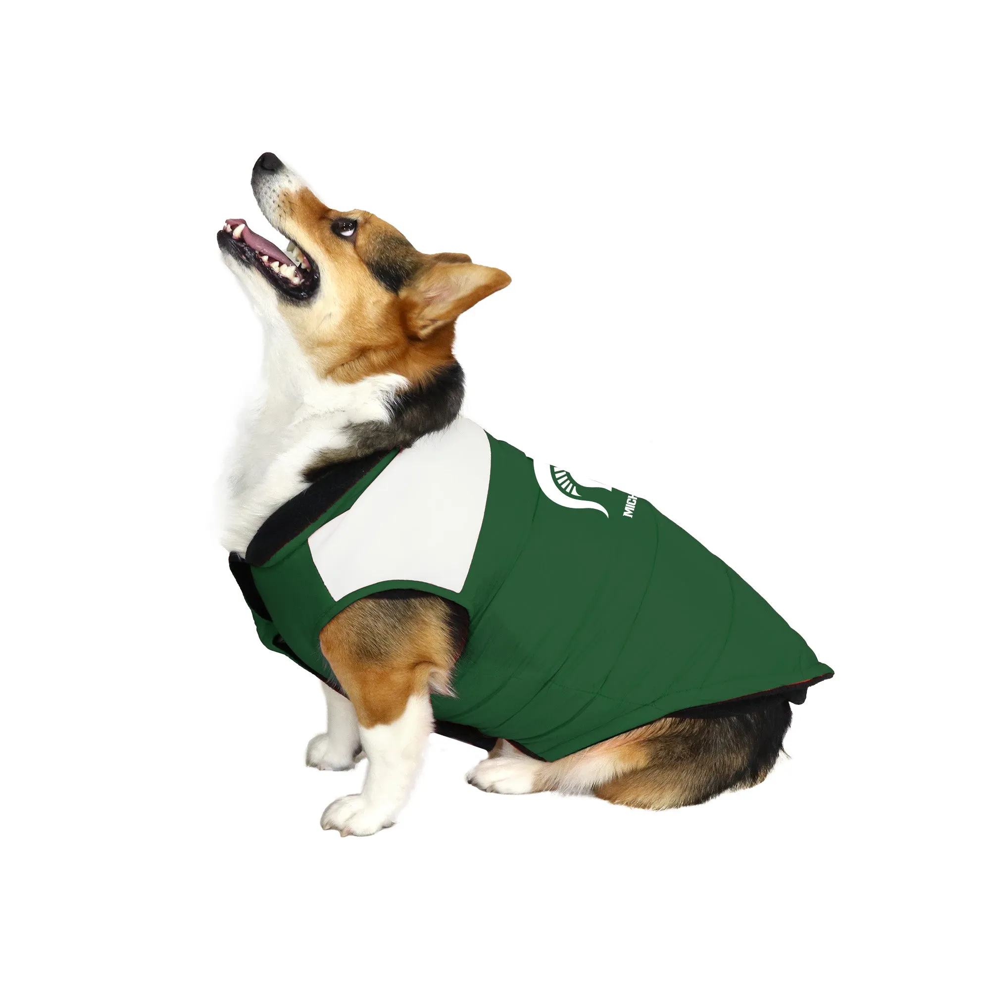 Michigan State University Pet Parka Puff Vest