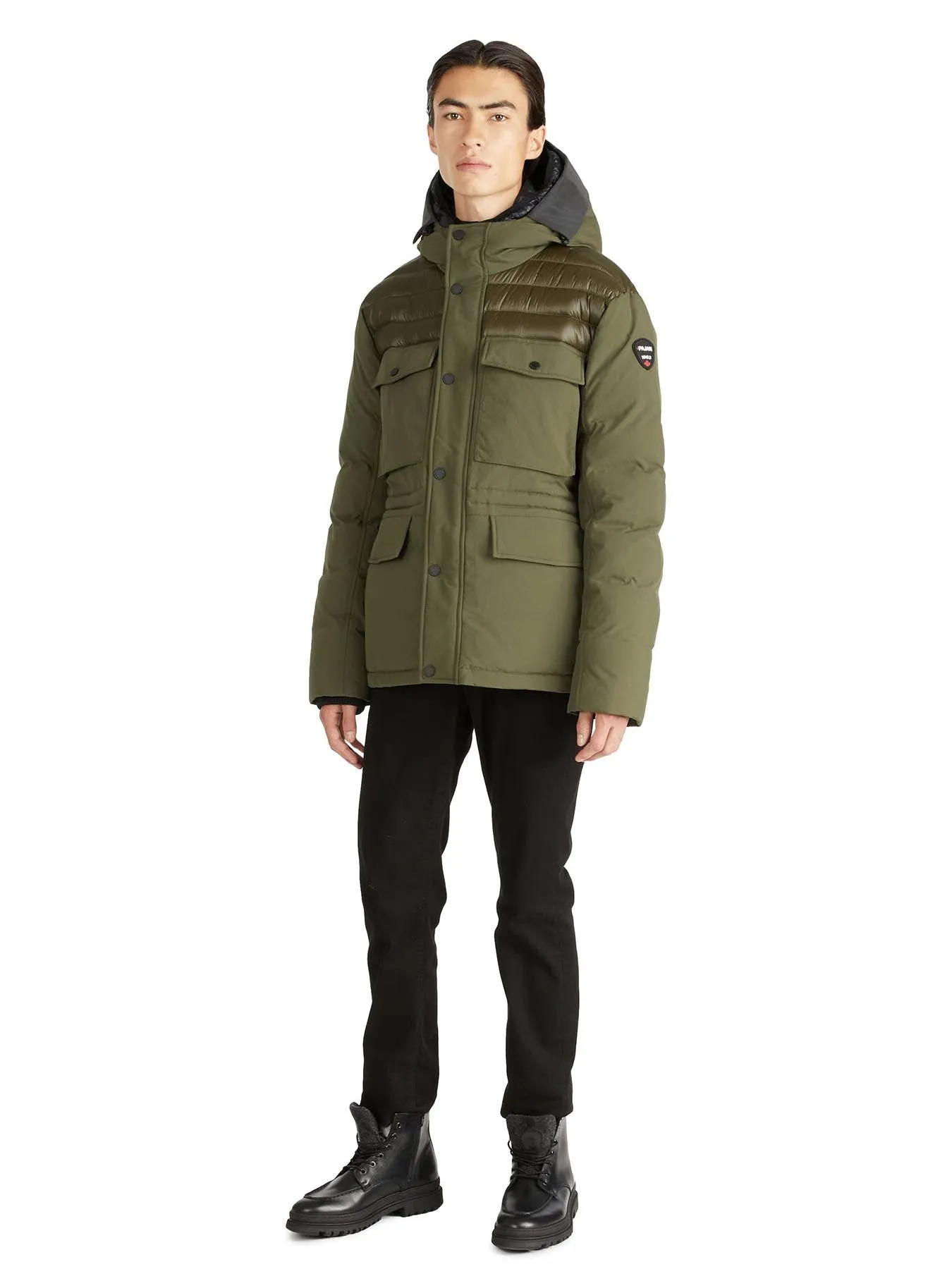 Mikkel Men's Mixed-Media Parka