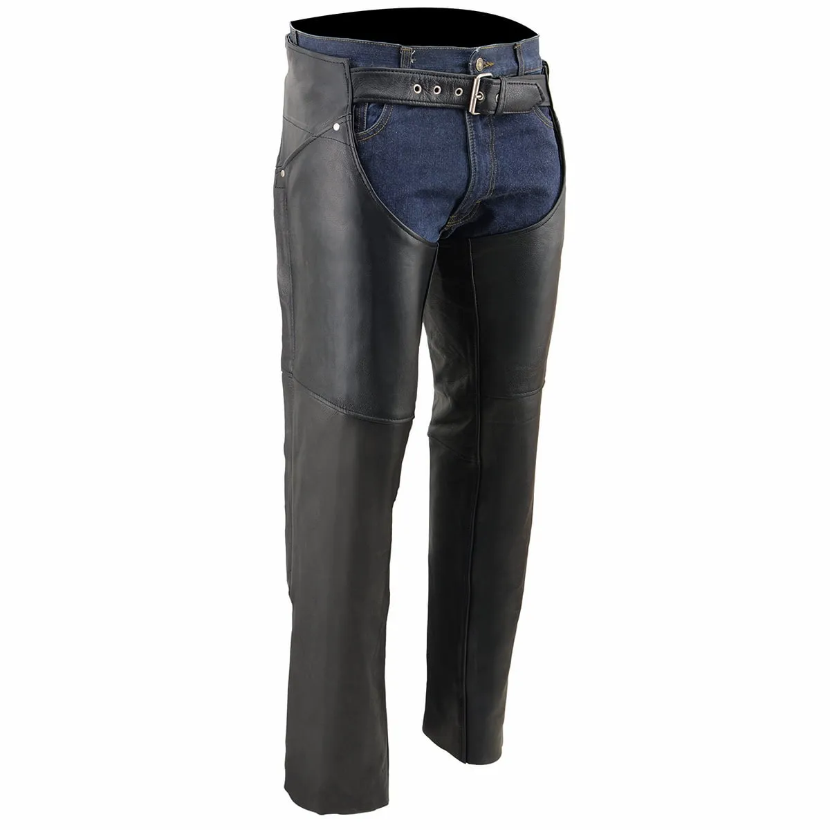 Milwaukee Leather Chaps for Women Black Premium Skin - Deep Hip