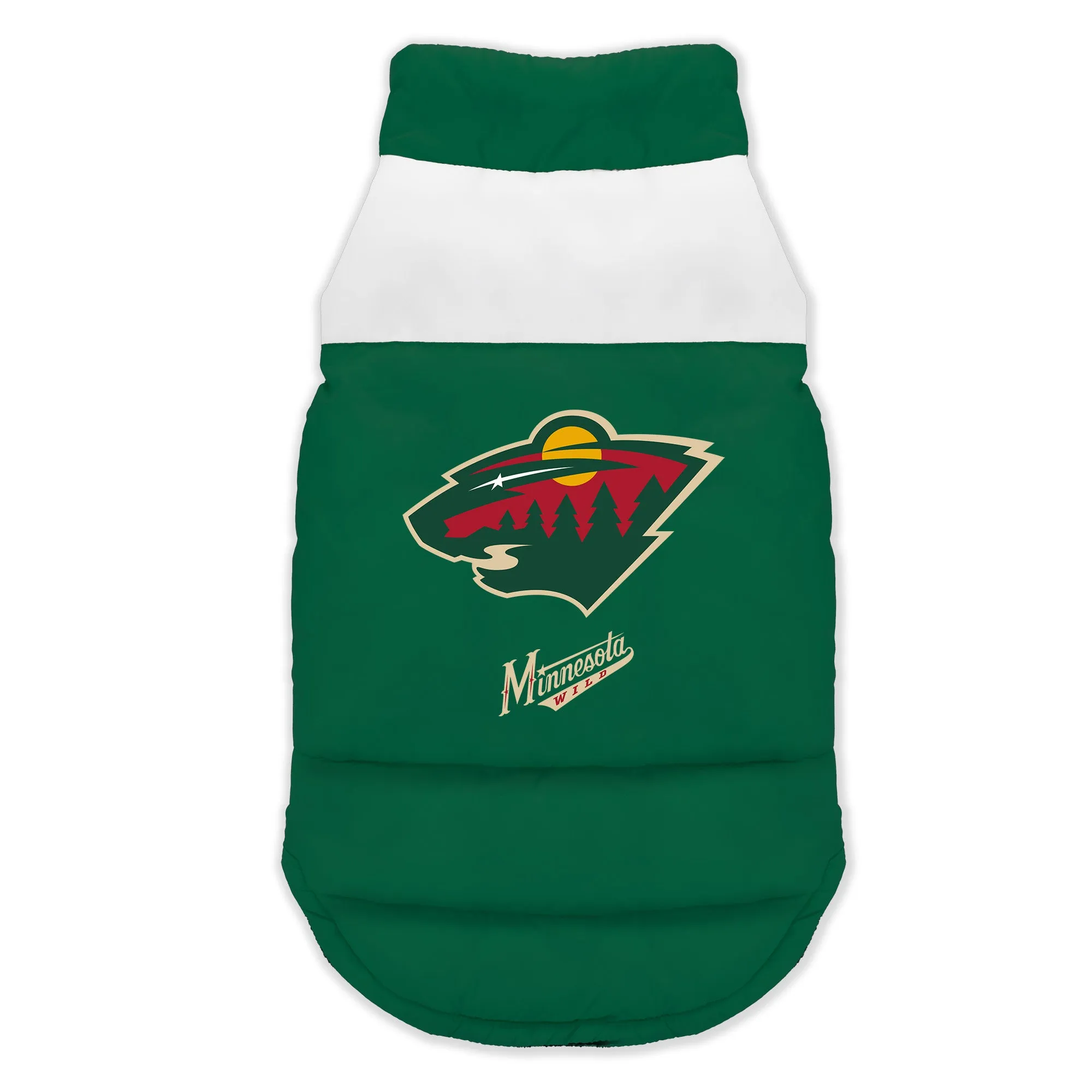 Minnesota Wild Pet Parka Puff Vest