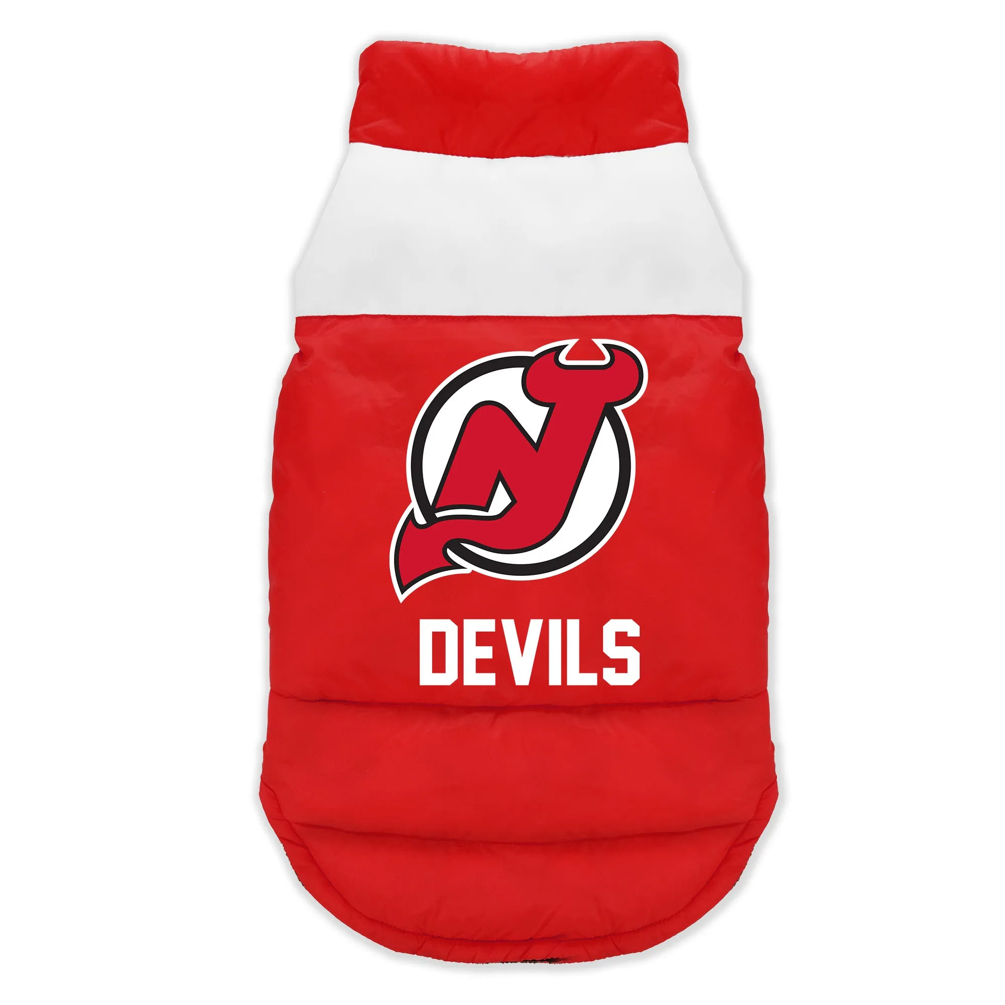 New Jersey Devils Pet Parka Puff Vest