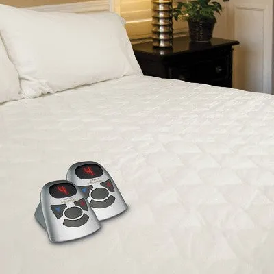 New - Queen Quilted Electric Mattress Pad - Biddeford Blankets