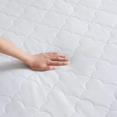 New - Twin Extra Long All Natural Cotton Percale Quilted Mattress Pad White: Sleep Philosophy, Cooling, 135 Thread Count, OEKO-TEX Certified