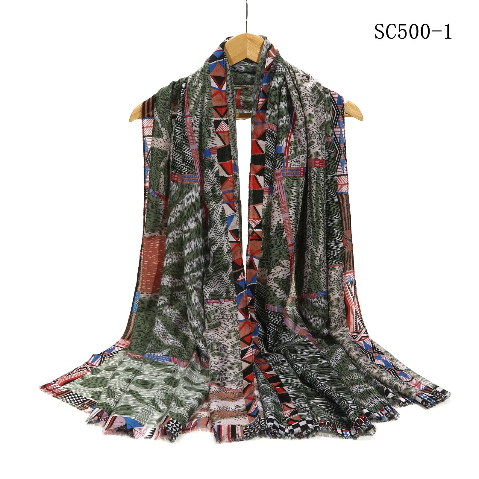 New Women Printed Cotton Viscose Multifunctional Scarf for all Season One Size (180cm X 88cm)