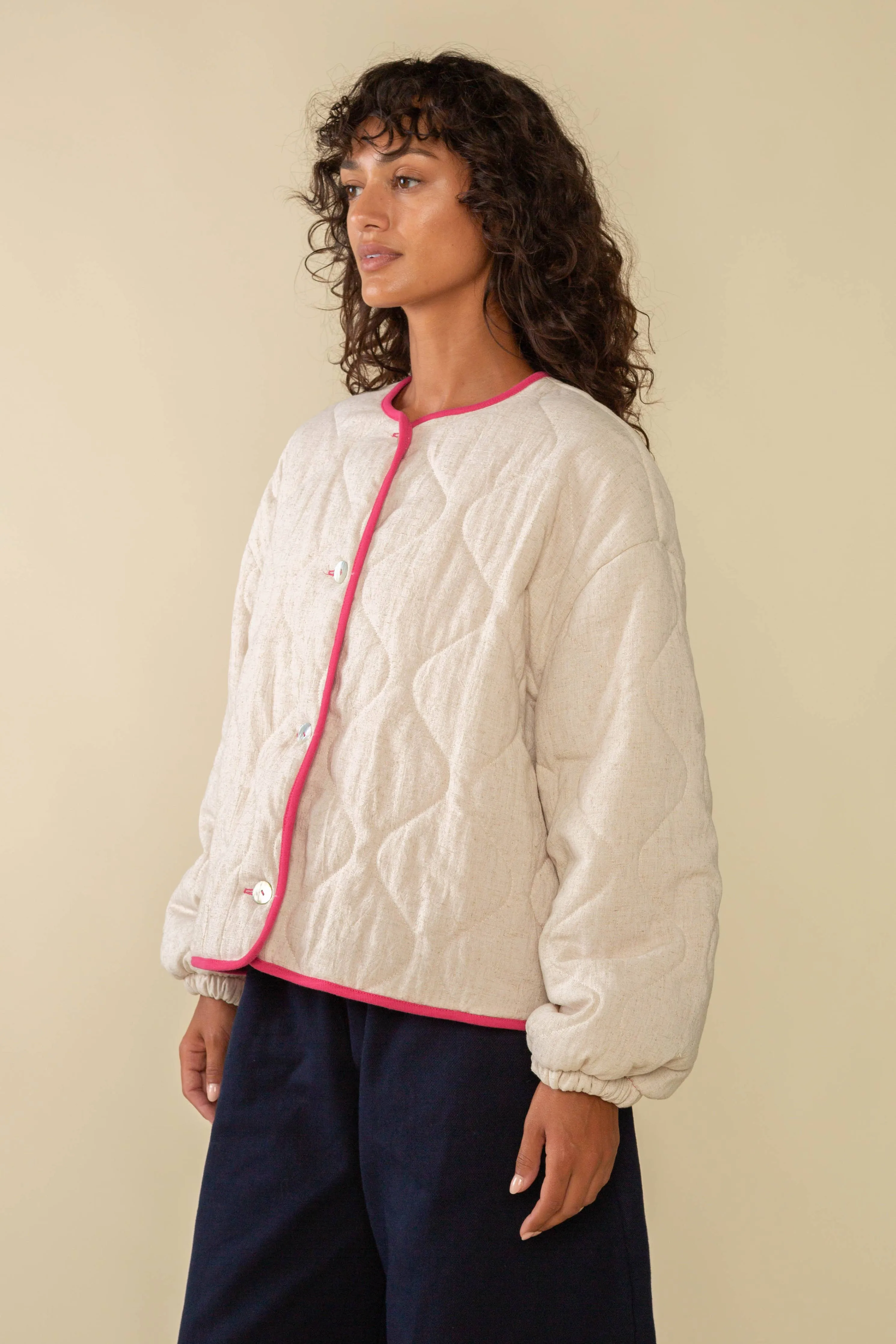 nubi boxy quilted jacket