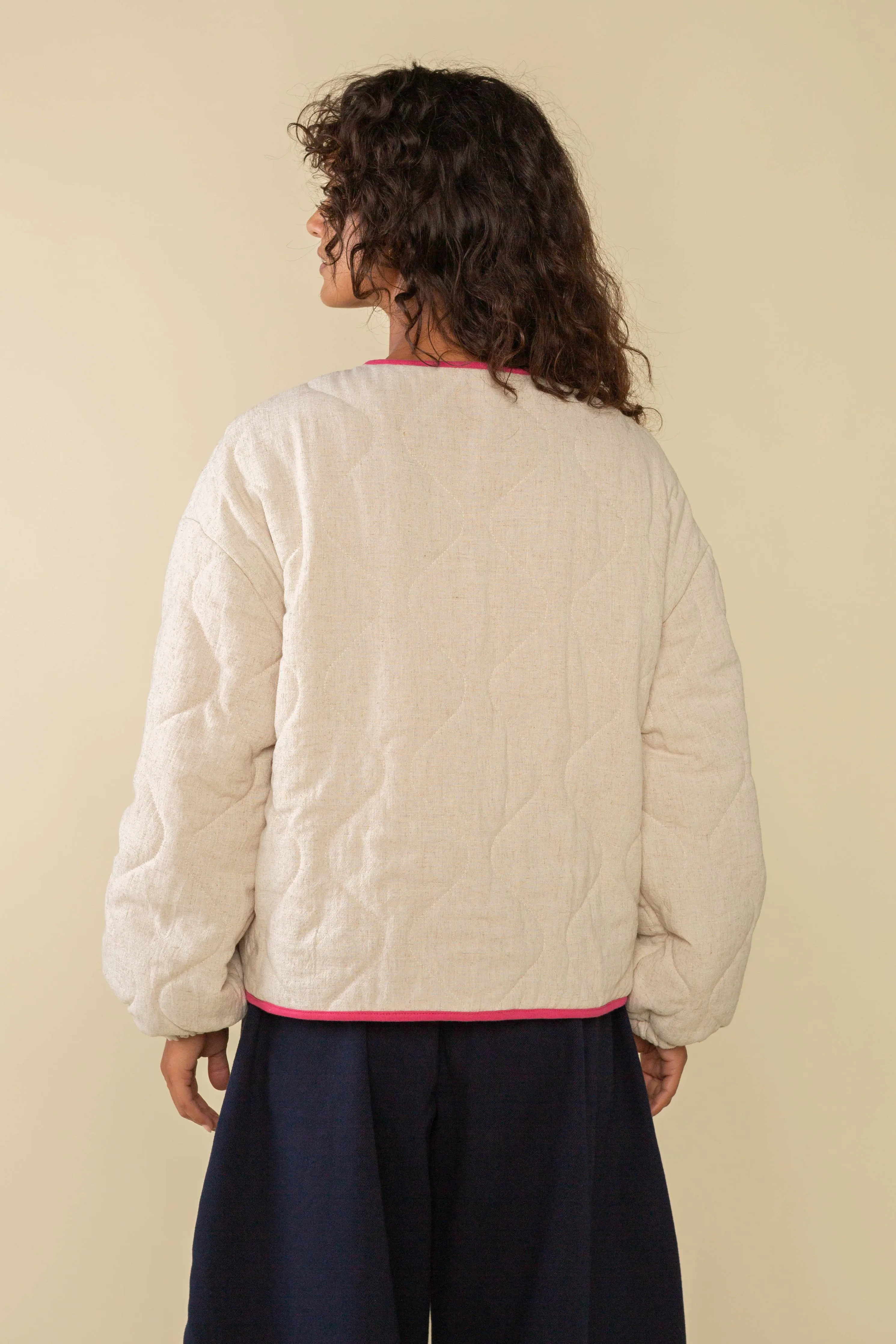 nubi boxy quilted jacket