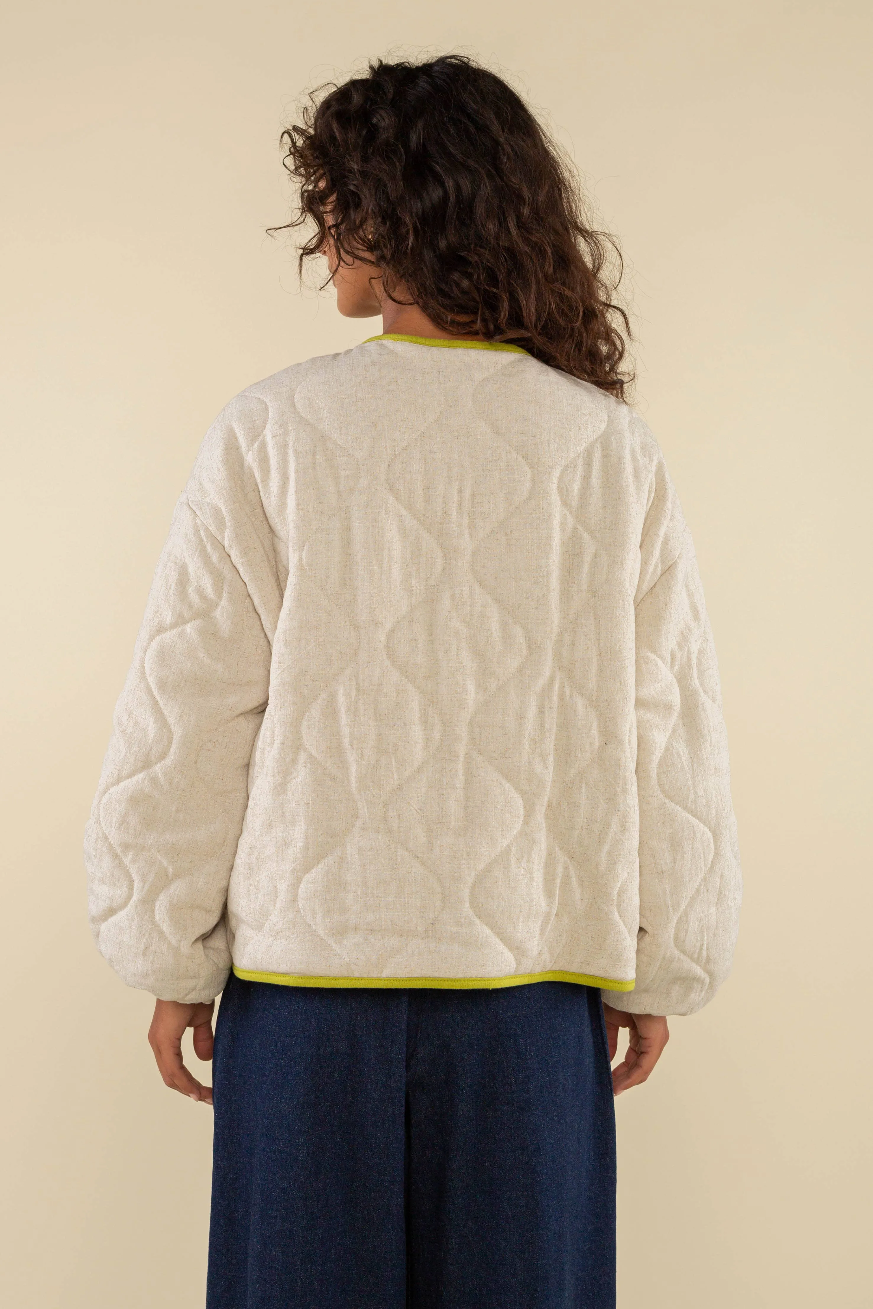 nubi boxy quilted jacket