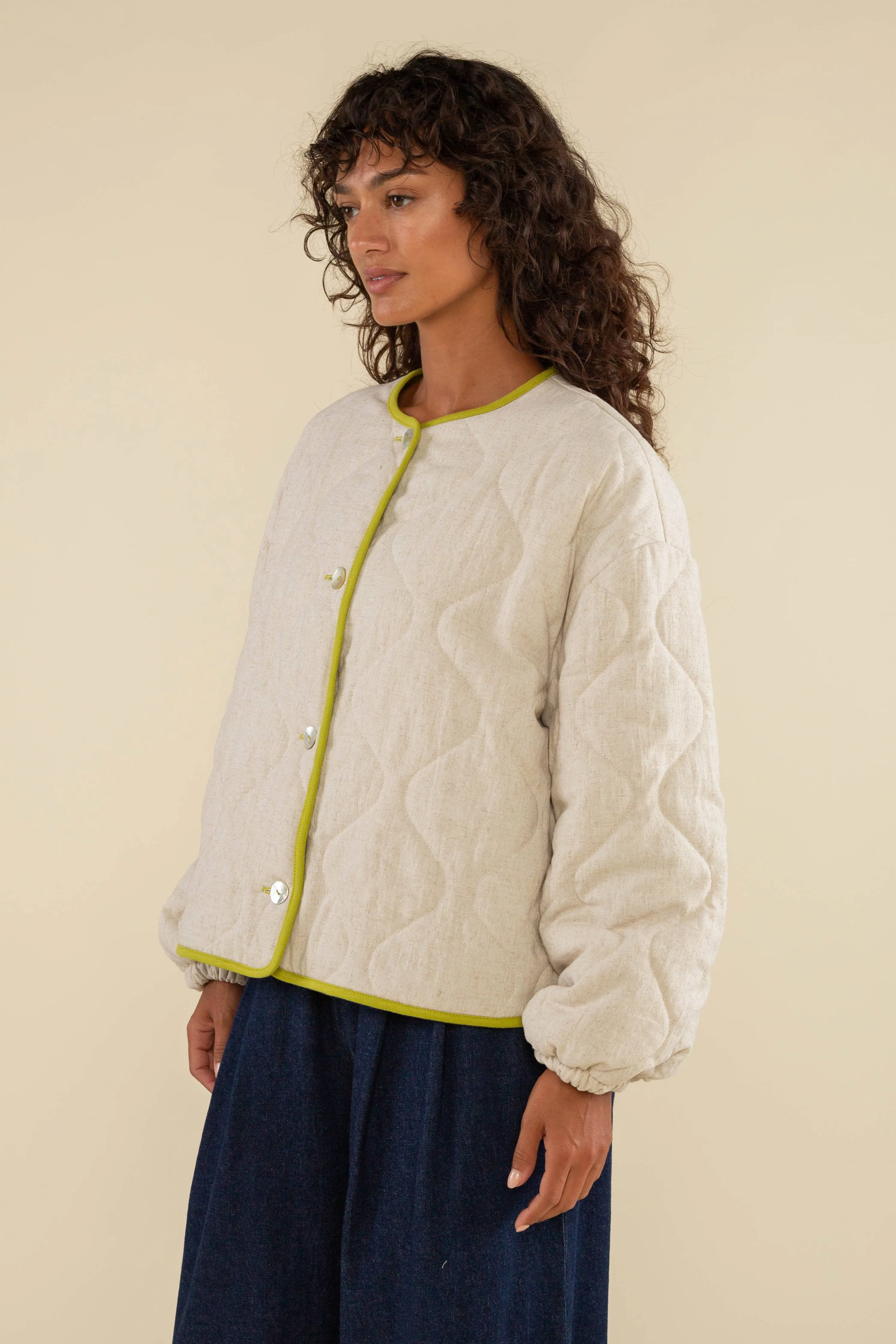 nubi boxy quilted jacket