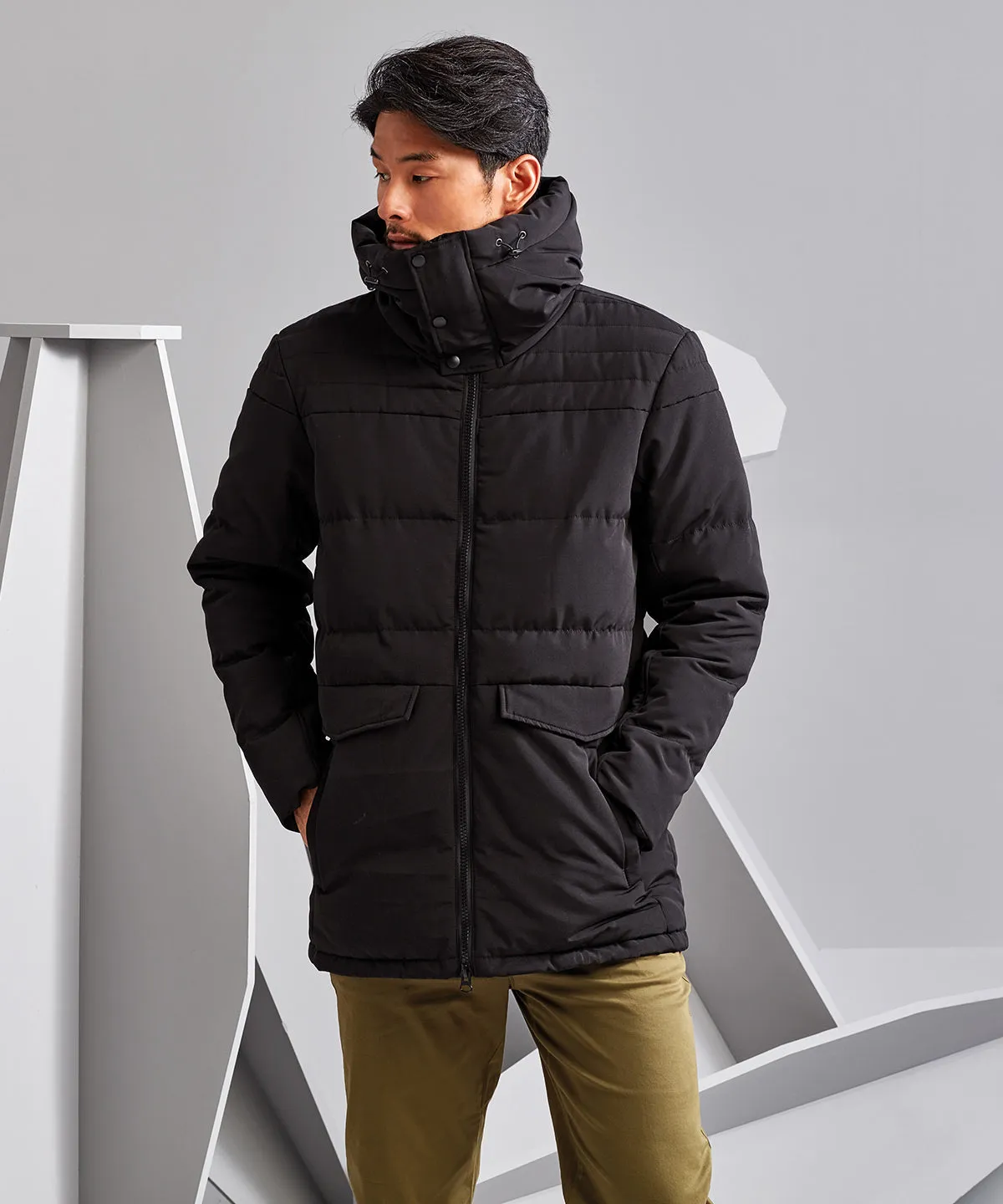 Obsidian padded jacket | Black