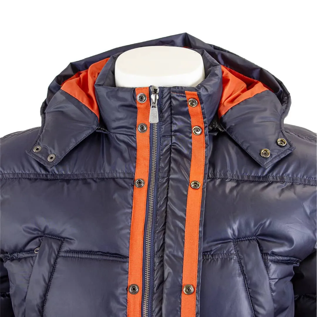 Parka bleu marine effet doudoune