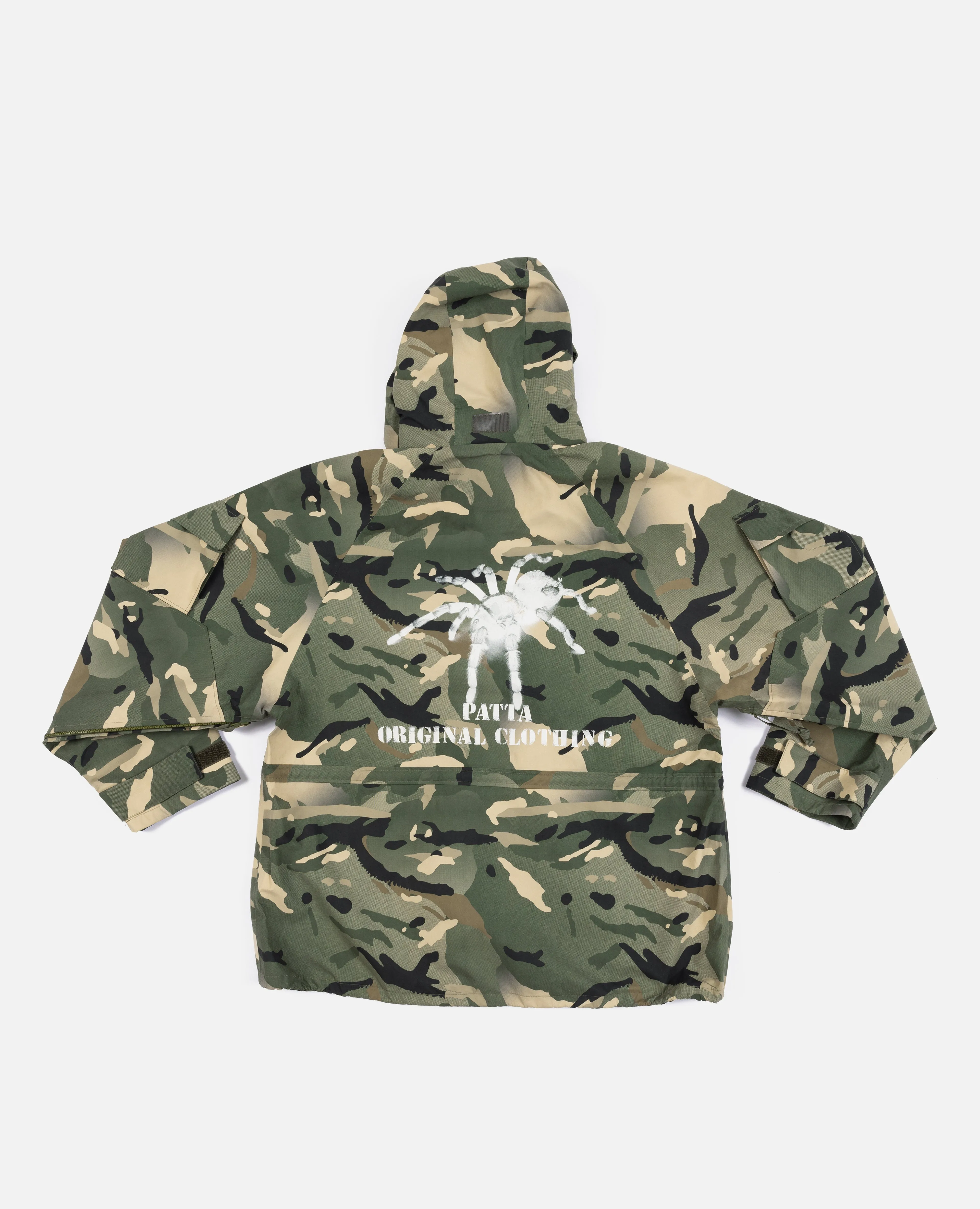 Patta Spray Camo Nylon Tactical Parka (Multi/Spray Camo)