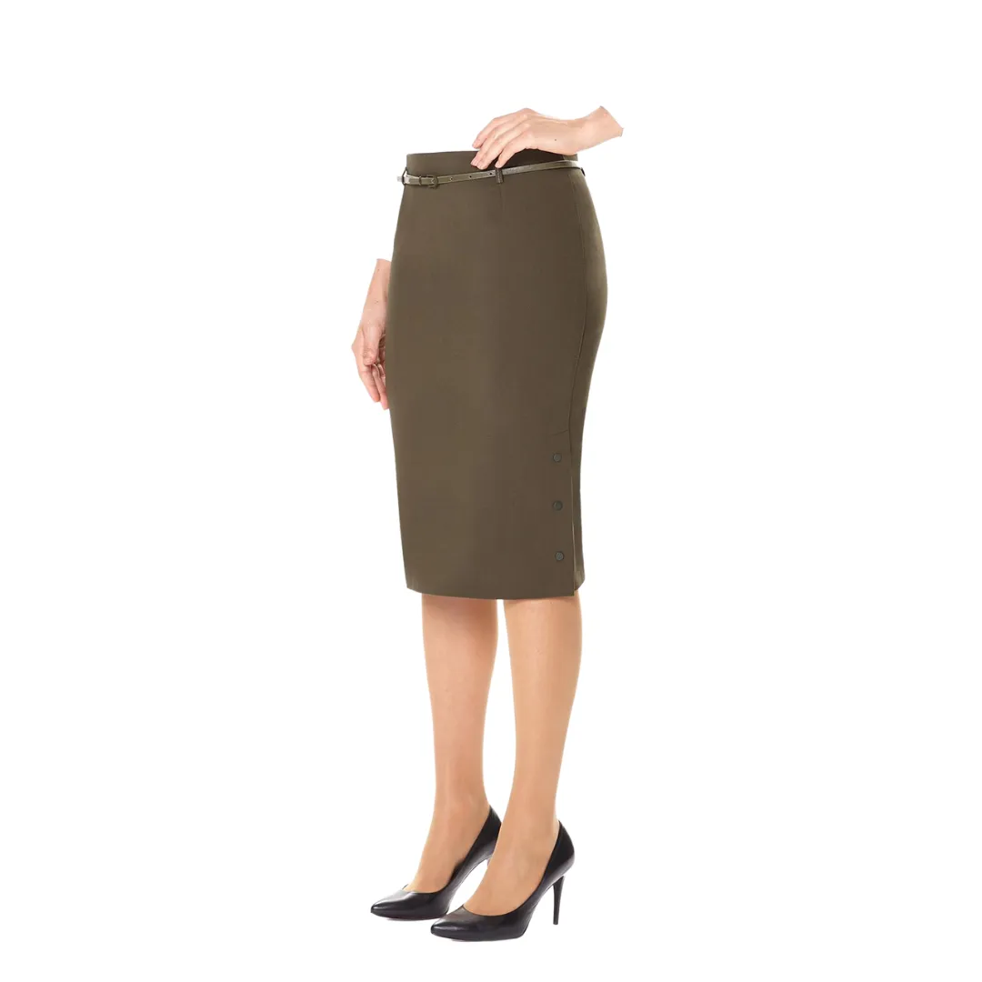 Pencil Knee Skirt with Back Vent