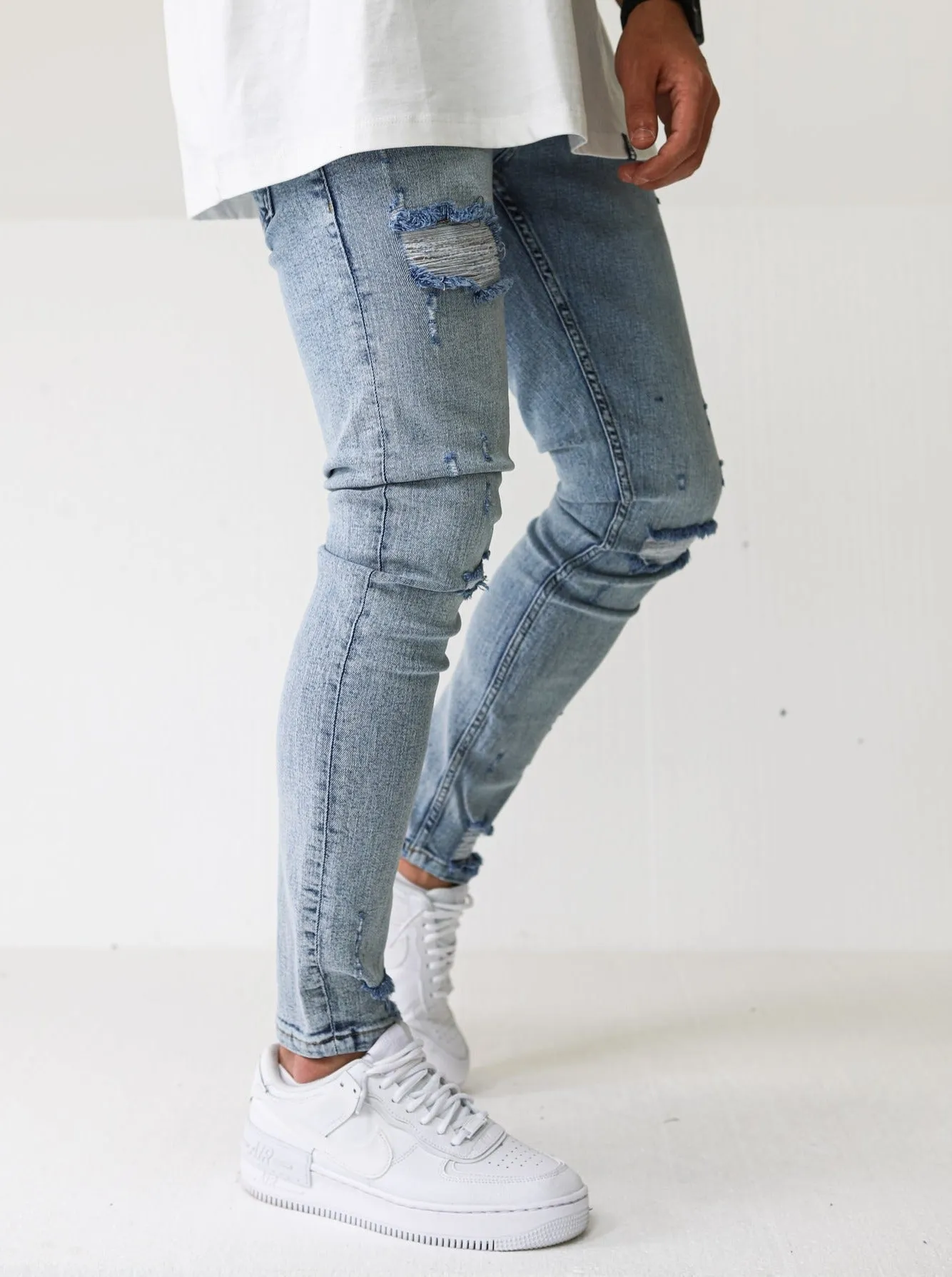 Premium 4x Stretch Vintage Blue Jeans