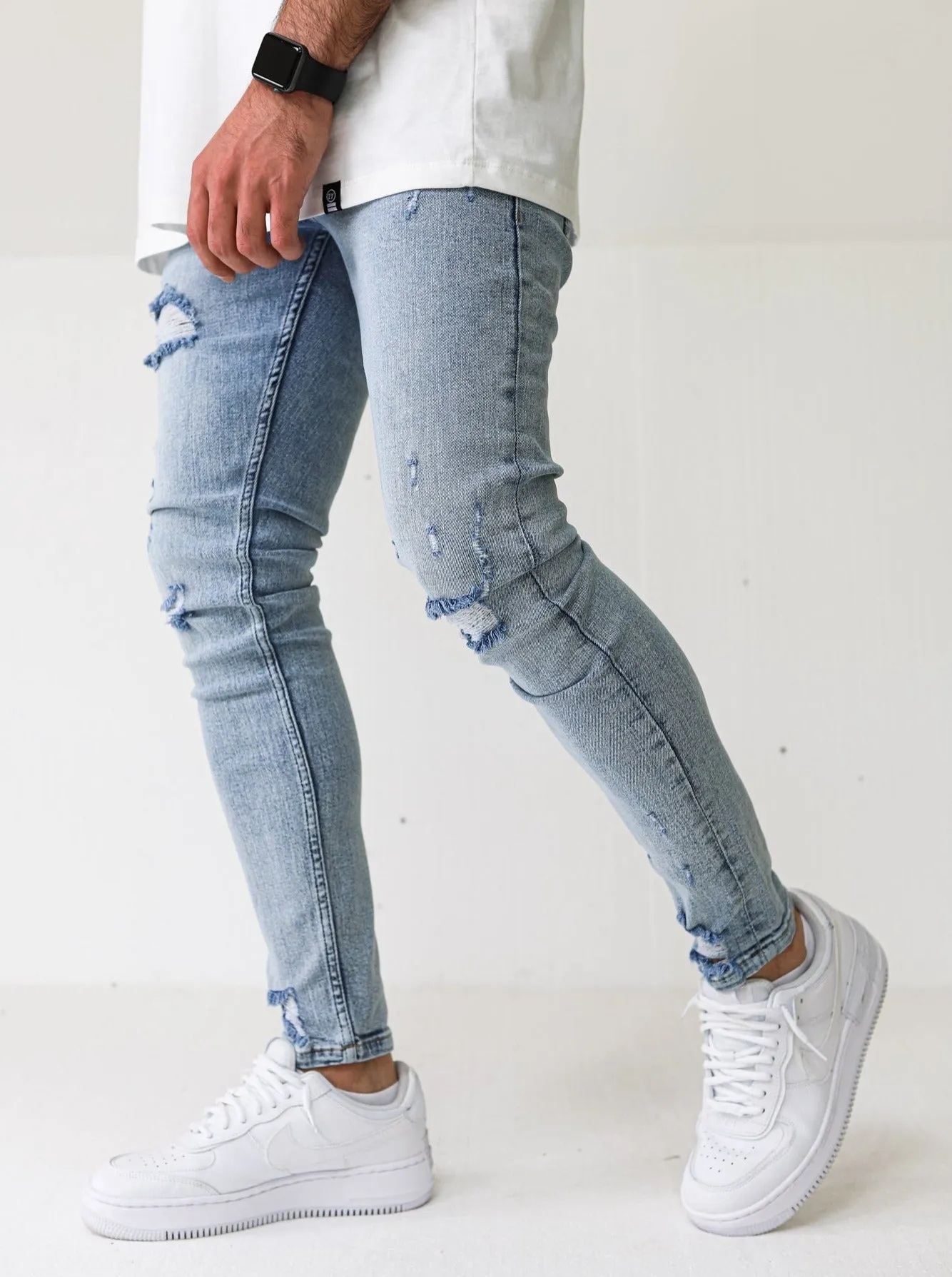 Premium 4x Stretch Vintage Blue Jeans