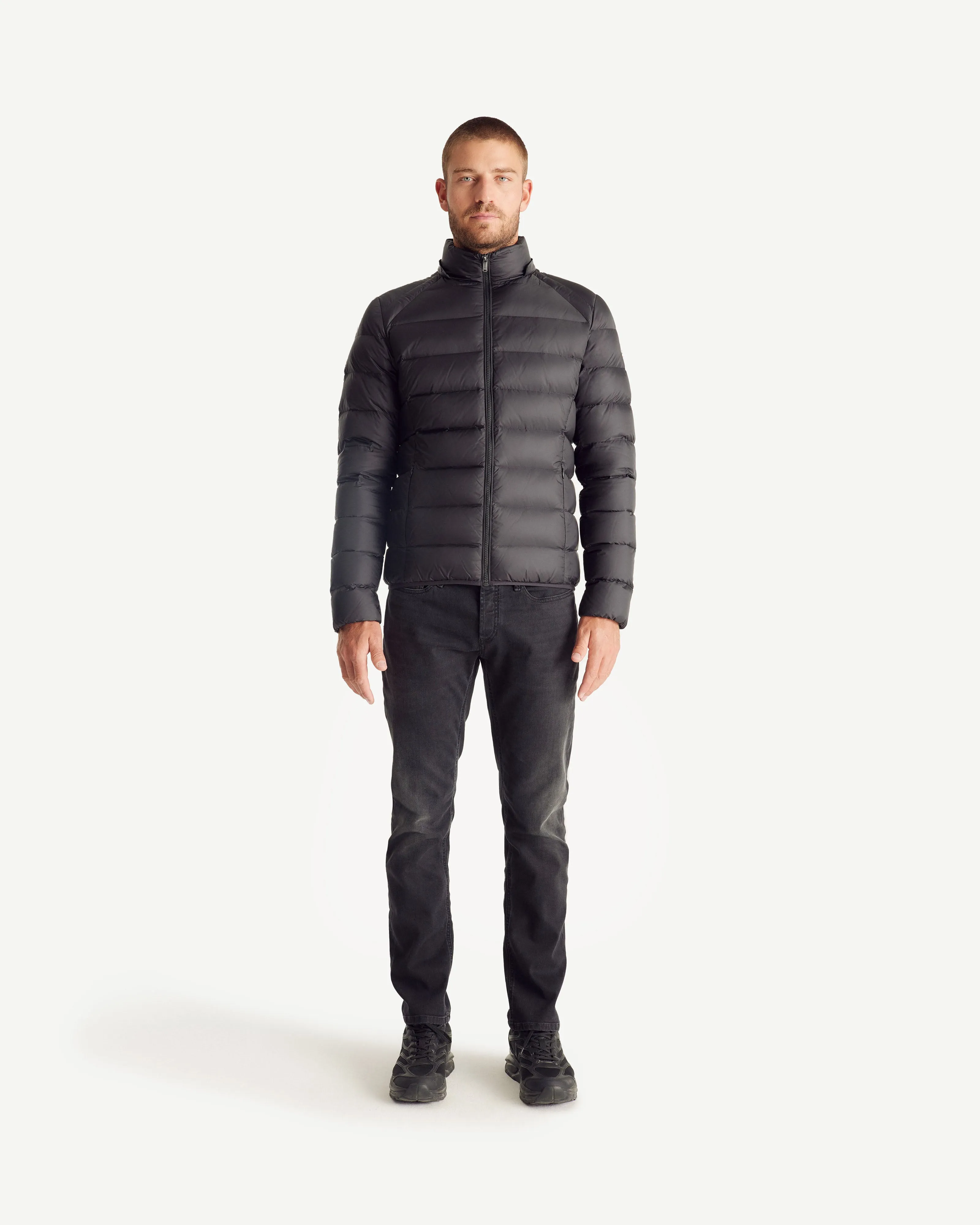 Prestige Extreme Cold hooded down jacket Black