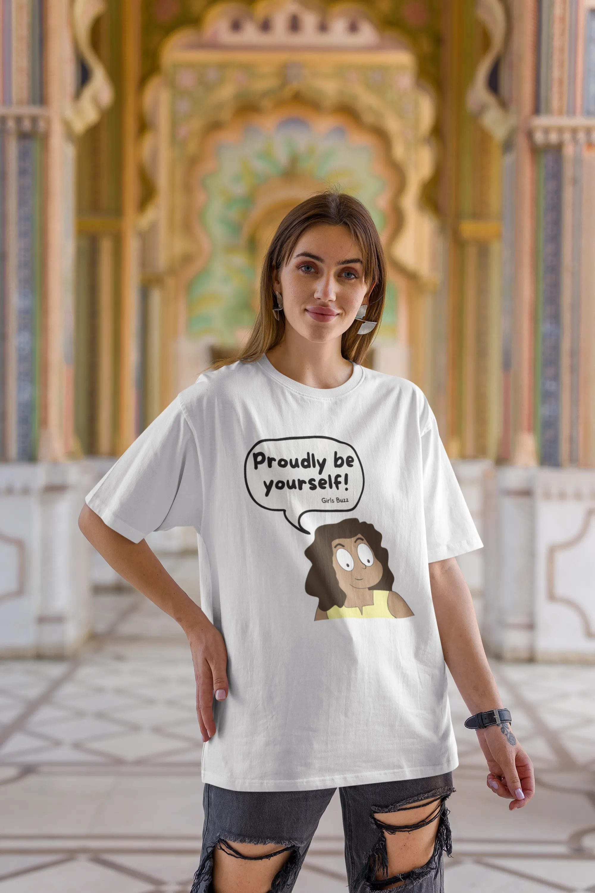 Proudly Be Yourself Oversized T-shirt