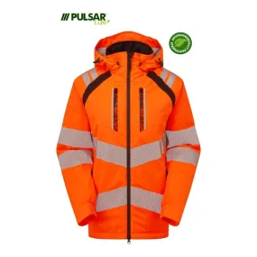 PULSAR® LIFE LFE969 GRS Women's Waterproof Hi-Vis Insulated Parka Orange