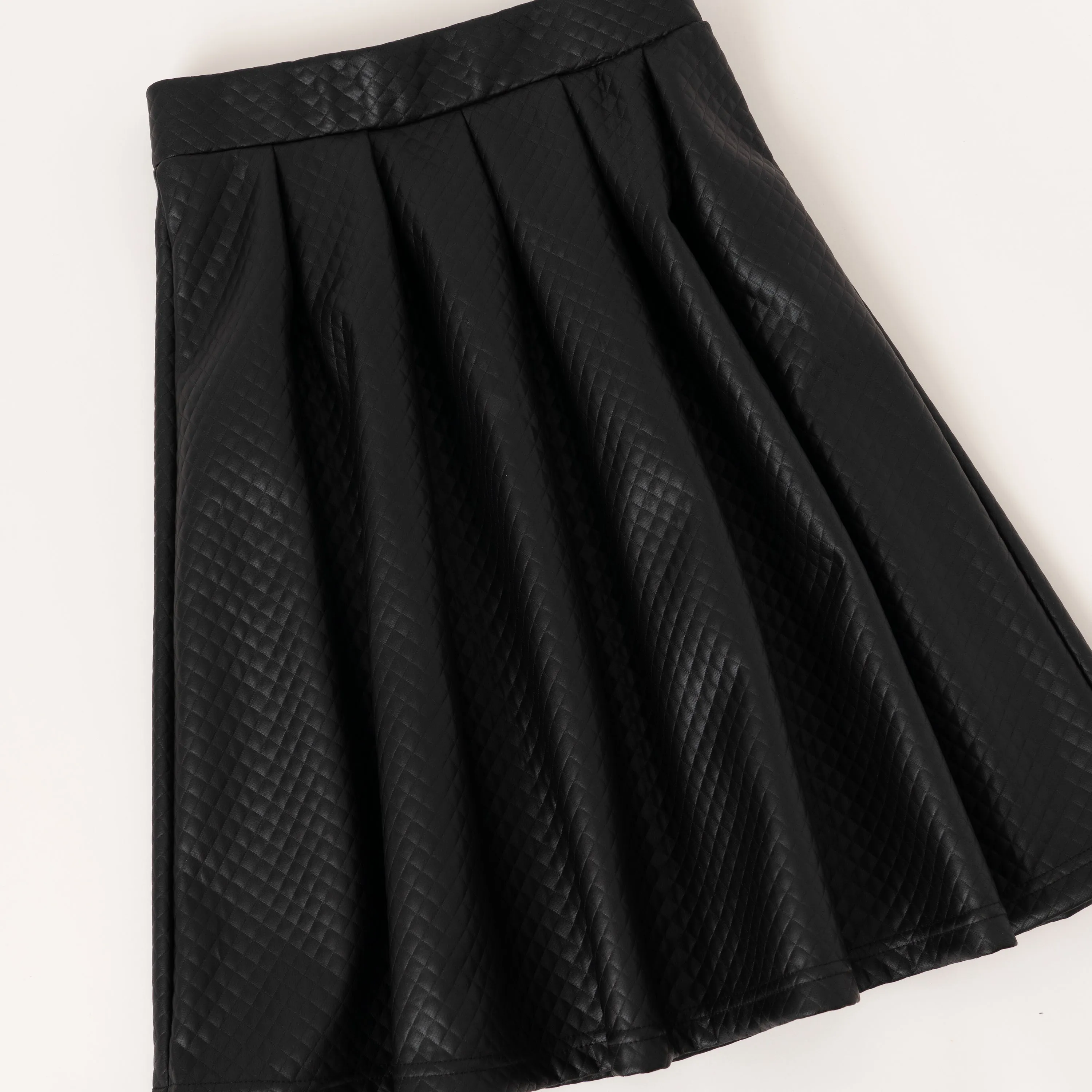 Quilted Pleather Skirt