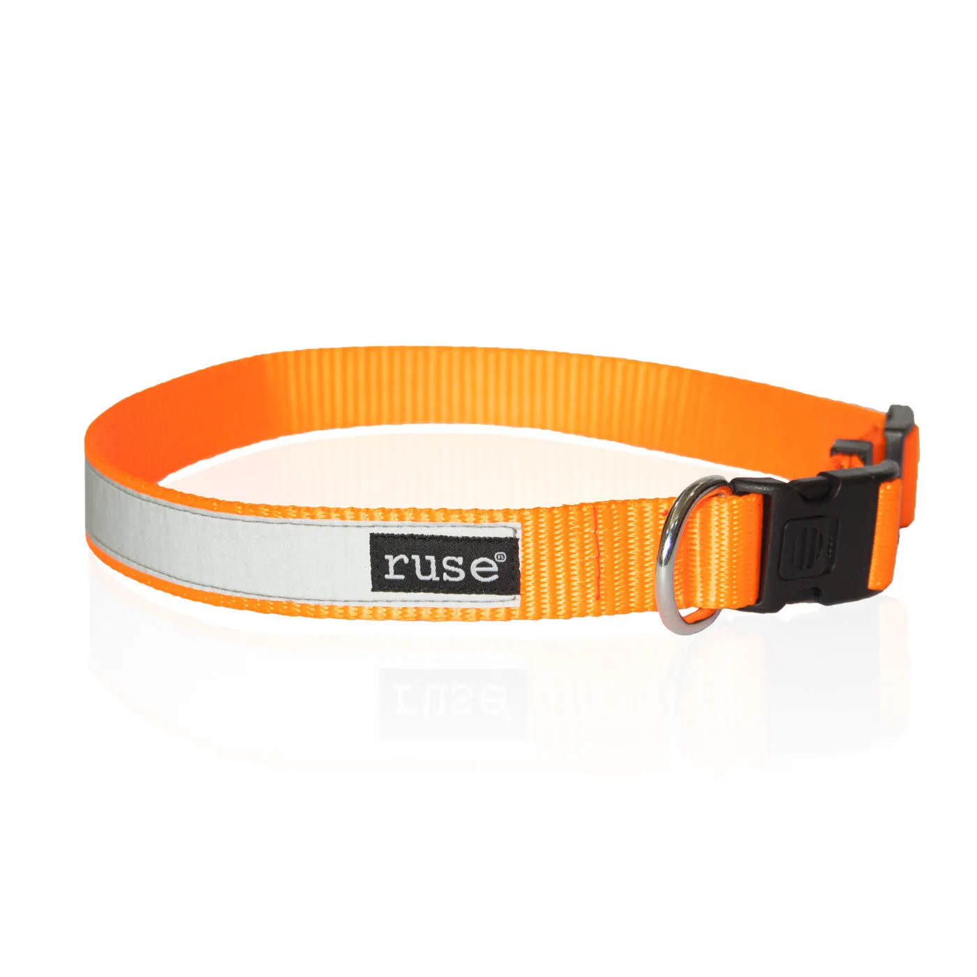 "Fur Baby" Night Glow Printed Reflective Nylon Neck Belt Collar for Dogs