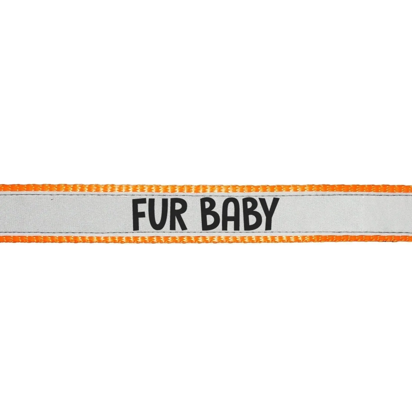 "Fur Baby" Printed Reflective Nylon Neck Belt Adjustable Dog Collar