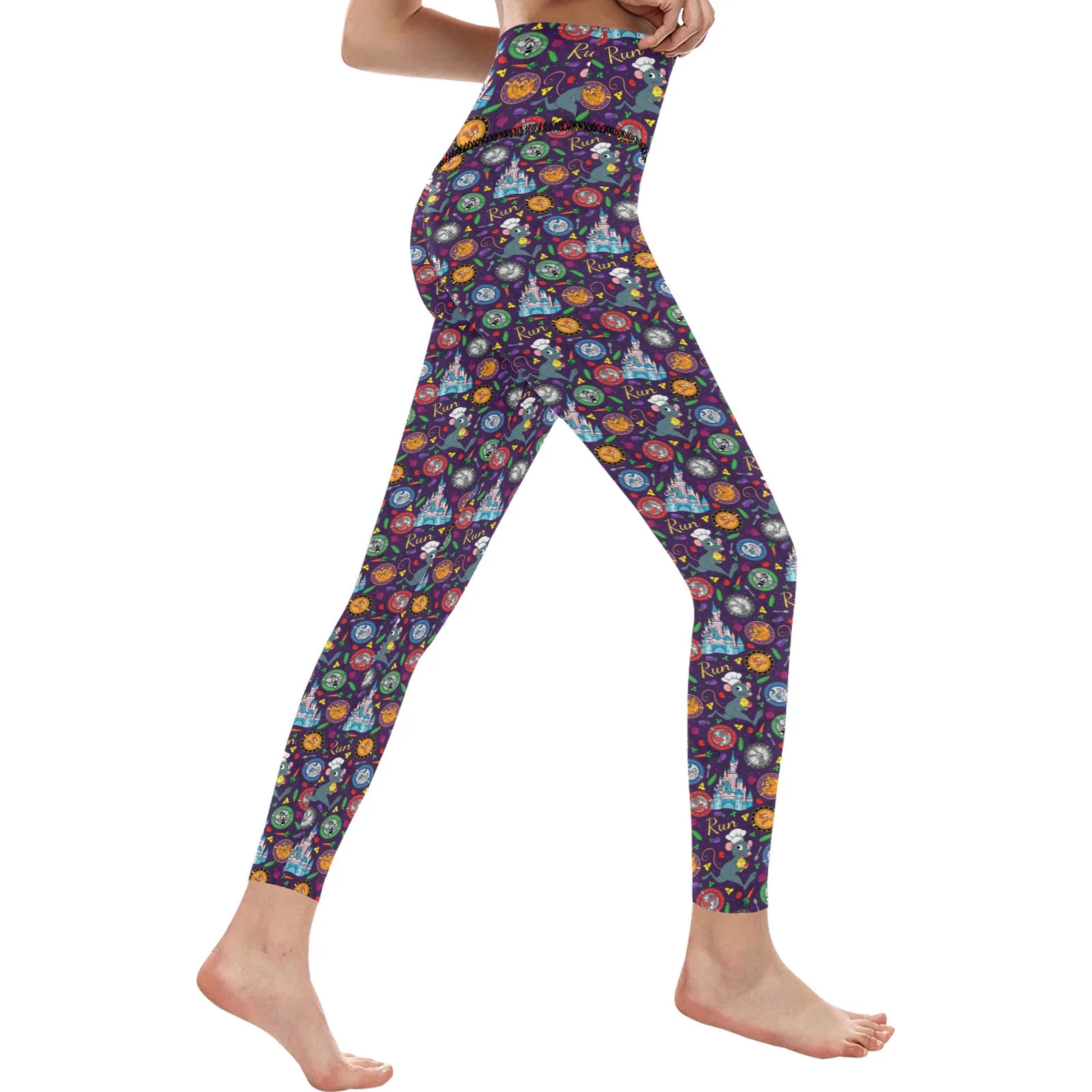 Ratatouille Wine And Dine Race Women's Athletic Leggings