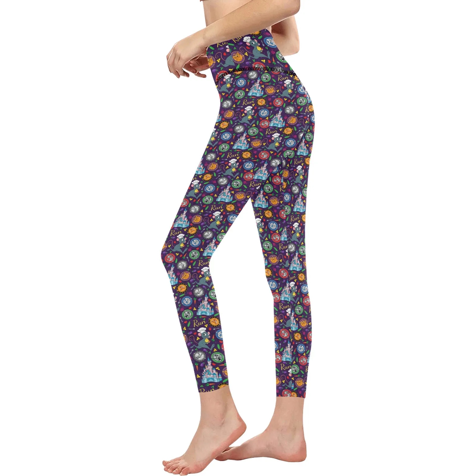 Ratatouille Wine And Dine Race Women's Athletic Leggings