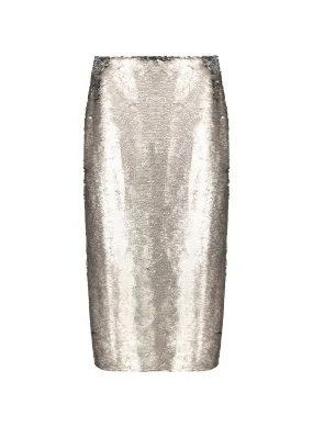 RENT - Toni Recycled Sequin Pencil Midi Skirt 