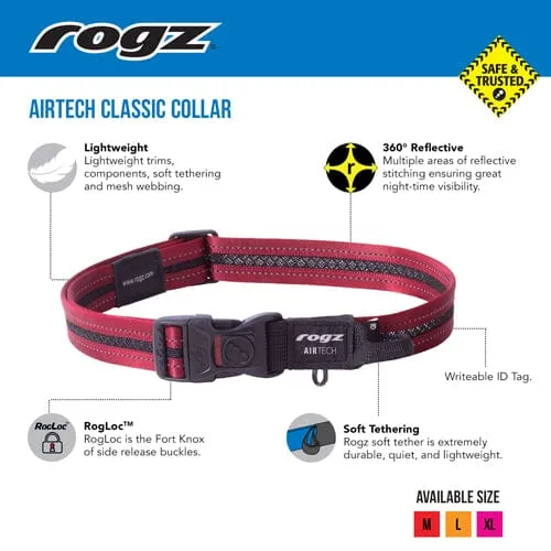 Rogz Airtech Classic Dog Collar