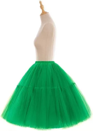 Romantic Kelly Green Sex & The City Inspired Tulle Tutu Skirt