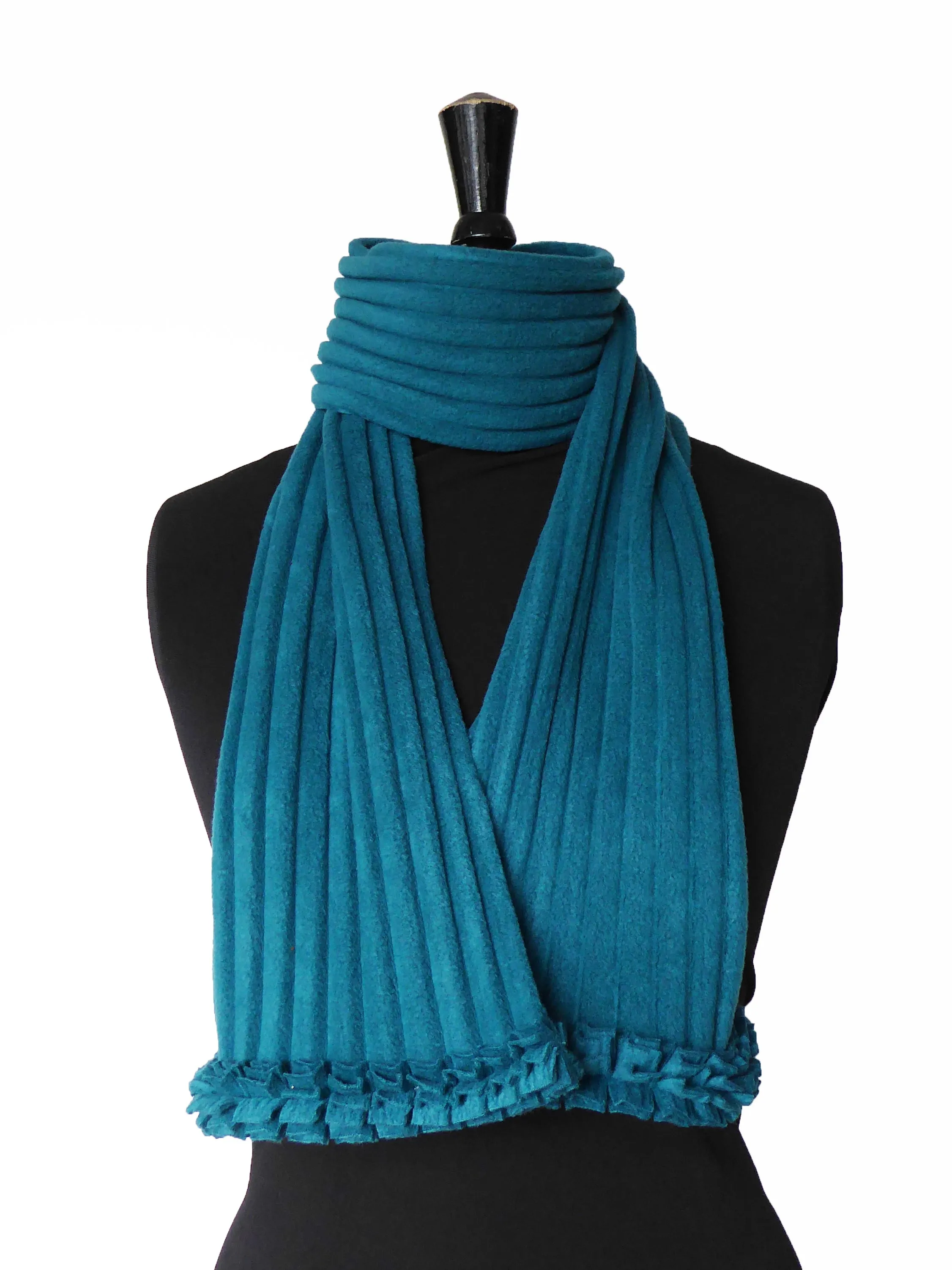 Ruffle Scarf - Teal