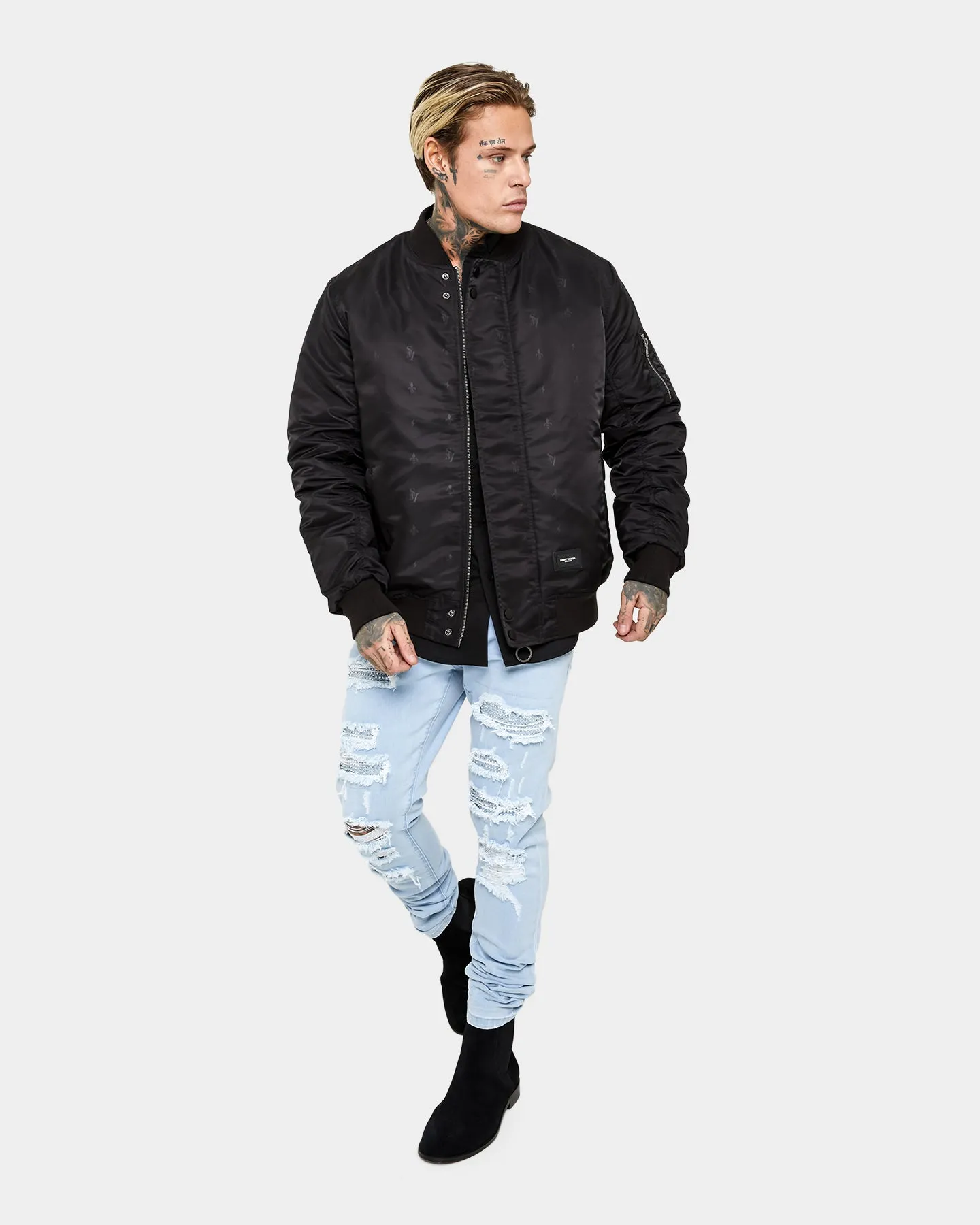 Saint Morta Icarus Bomber Jacket Black